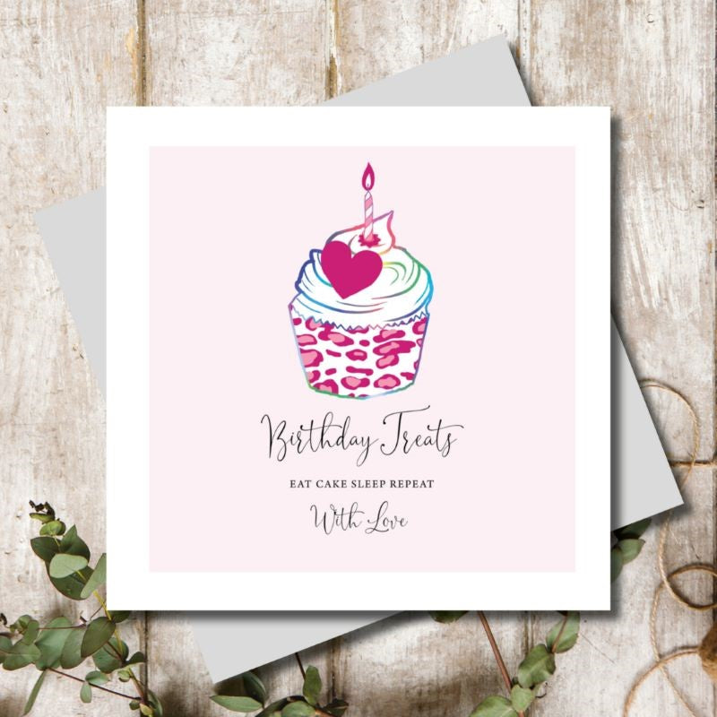 Birthday Card: Cupcake  - Marina B