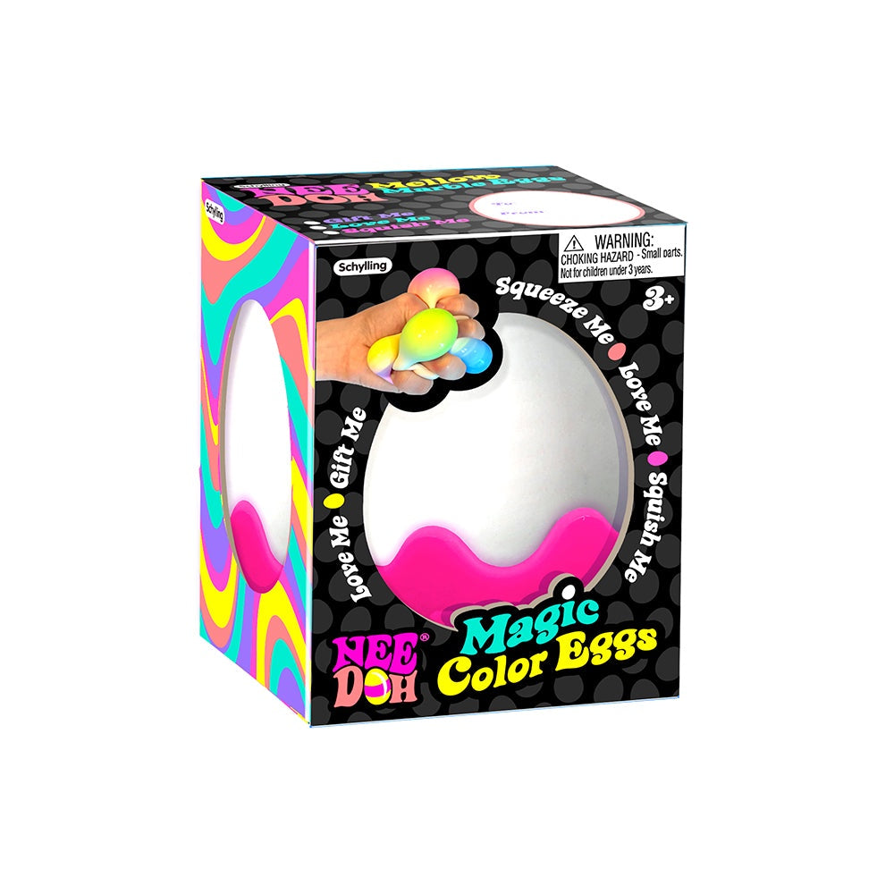 Stress Ball:  Magic Colour Egg Fidget Toy Individual - Assorted Colours - Needoh