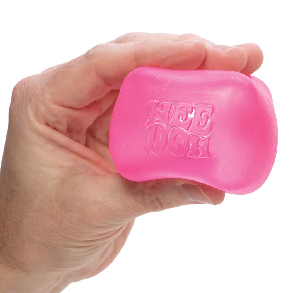 Stress Ball:  Nice Cube  Fidget Toy Individual - Pink - Needoh