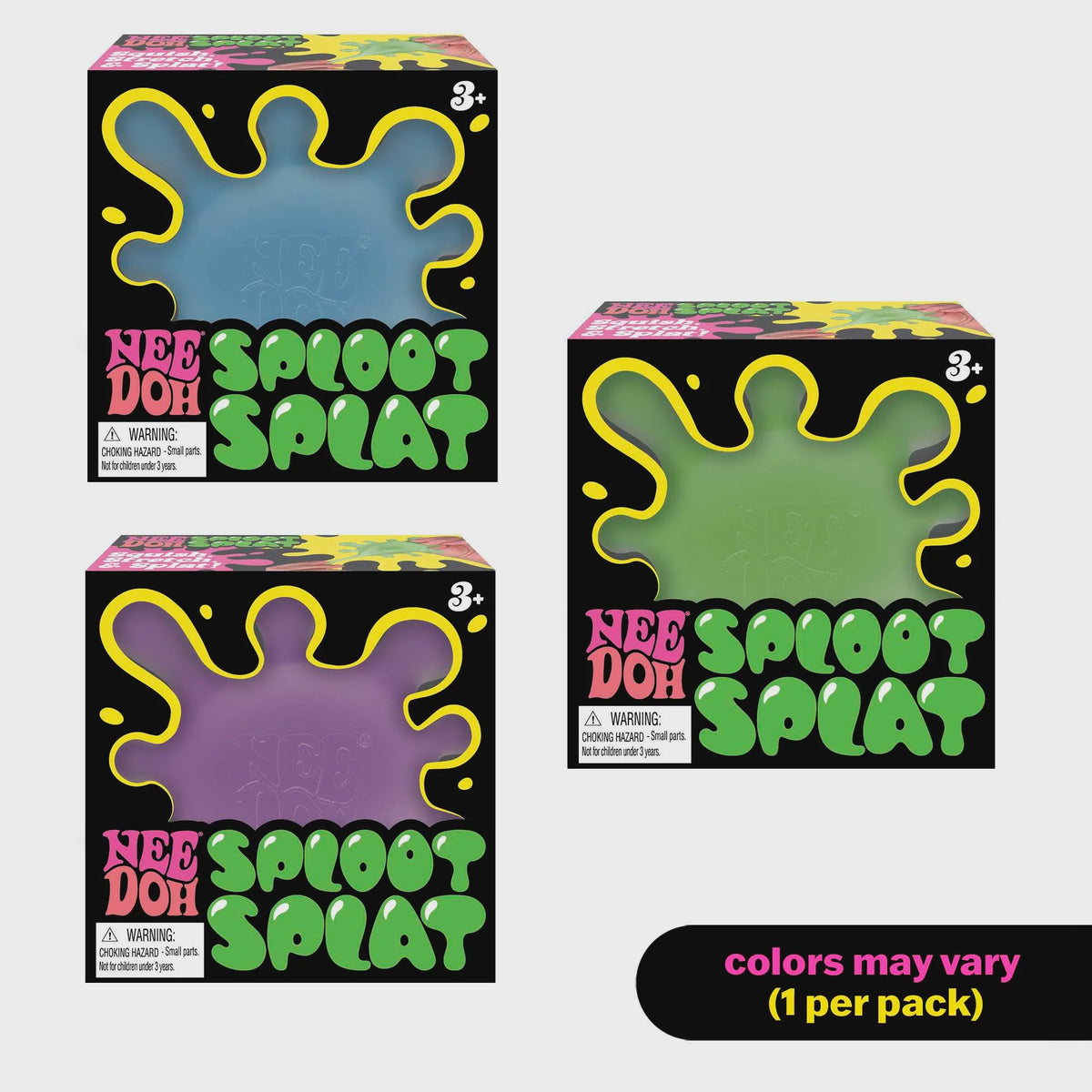 Stress Ball: Sploot Splat Fidget Toy Individual - Blob Like Extensions - Assorted Colours