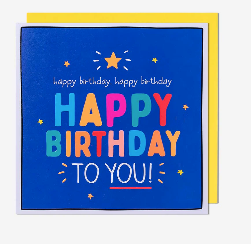 Birthday Card: Happy birthday to you   Happy Jackson - Pigment