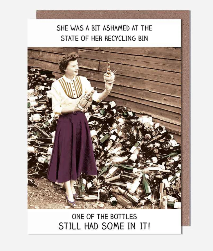 Birthday Card: She Was A Bit Ashamed Of The State   Rib Ticklers - Pigment