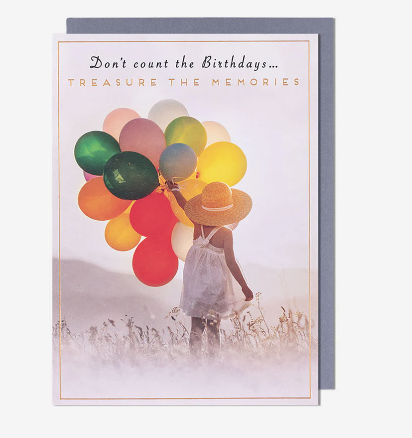 Birthday Card: Treasure The Memories   Love Unlimited - Pigment