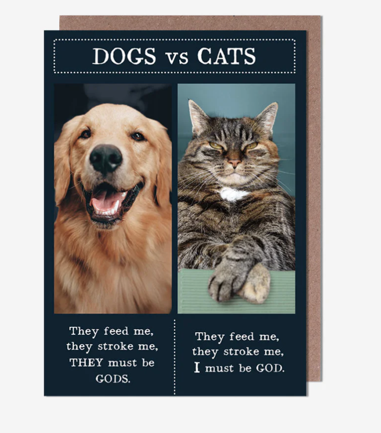 Card: Dogs VS Cats   Animal Antics - Pigment