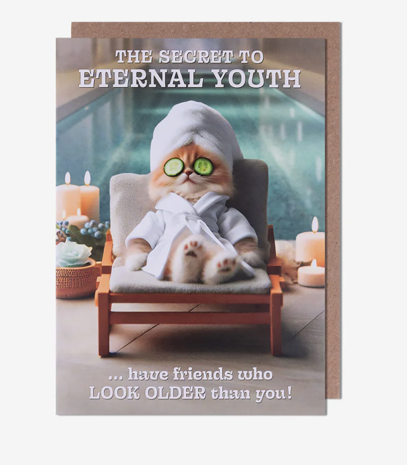 Card: Eternal youth spa cat   Arklife - Pigment