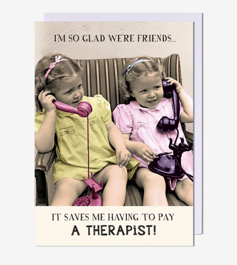 Friend Card: I'm So Glad We're Friends   Ickle Gems - Pigment