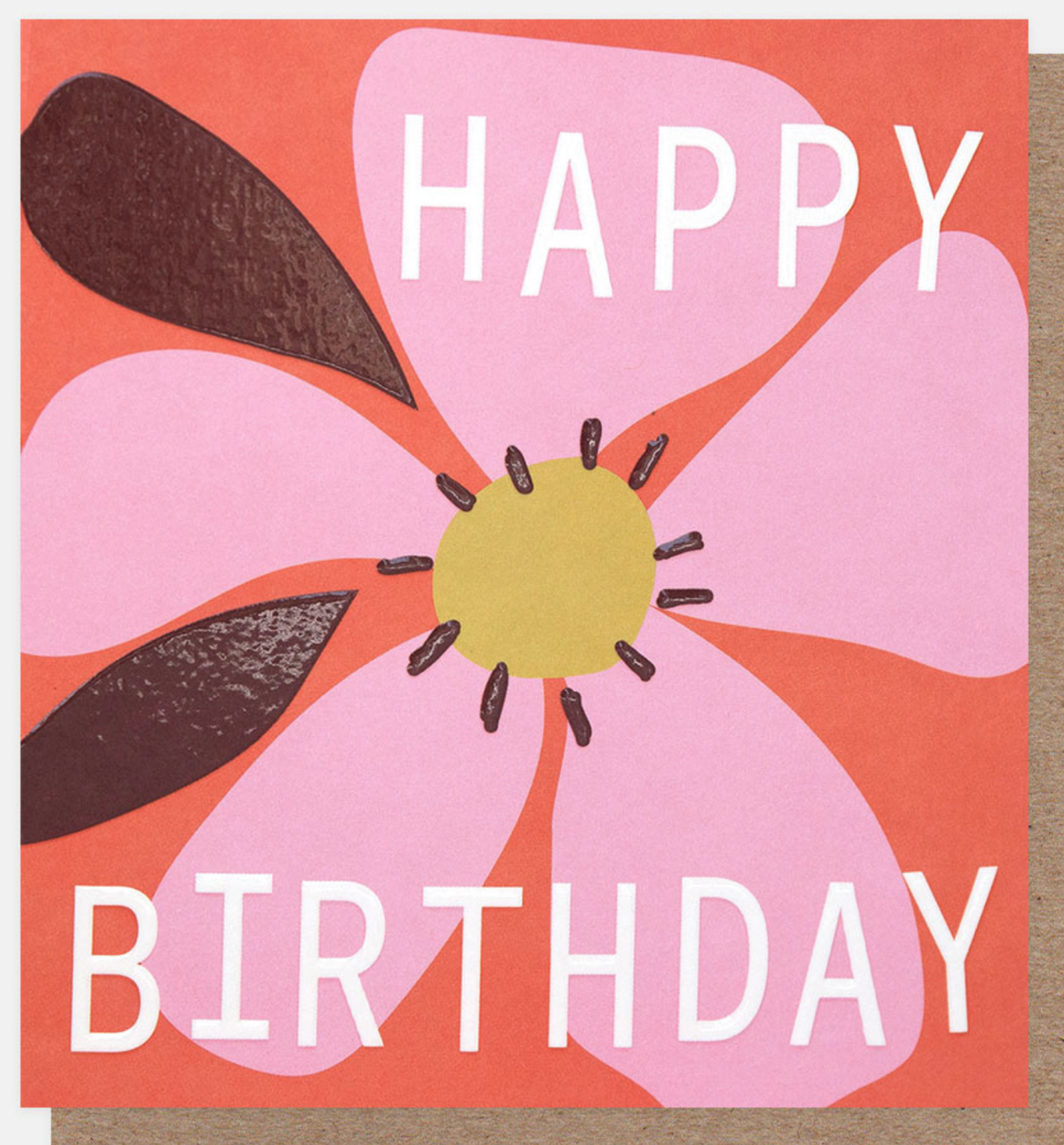 Birthday Card: Pink Flower - Caroline Gardner