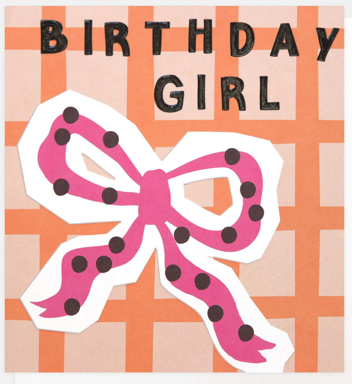 Birthday Card: Birthday Girl Chequered - Caroline Gardner