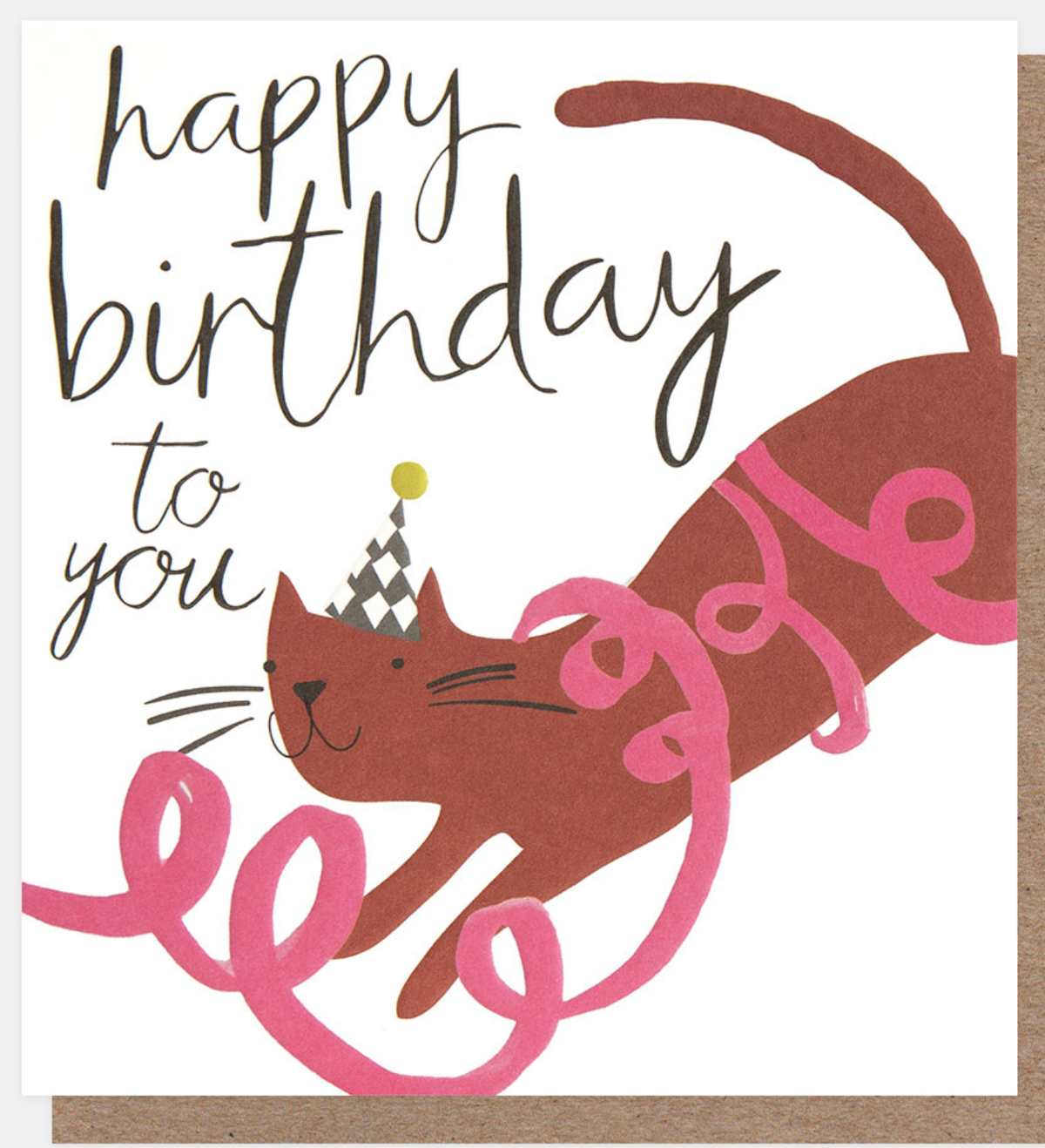 Birthday Card: Happy Birthday To You Cat - Caroline Gardner