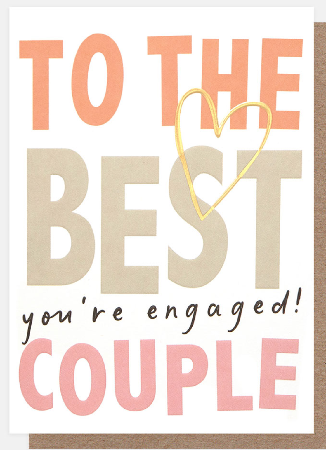 Engagement Card: To The Best Couple - Caroline Gardner