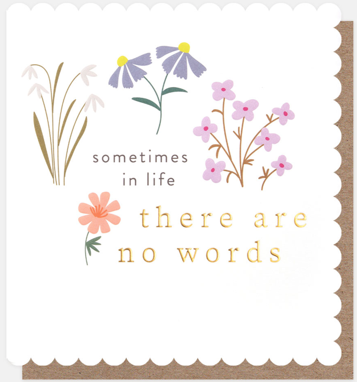 Sympathy Card:  Sometimes There Are No Words - Caroline Gardner