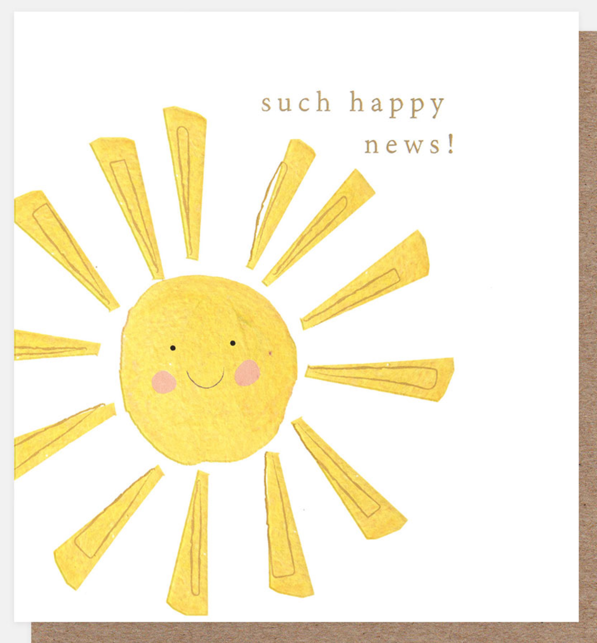 Congratulations Card: Such Happy News Sunshine  - Caroline Gardener