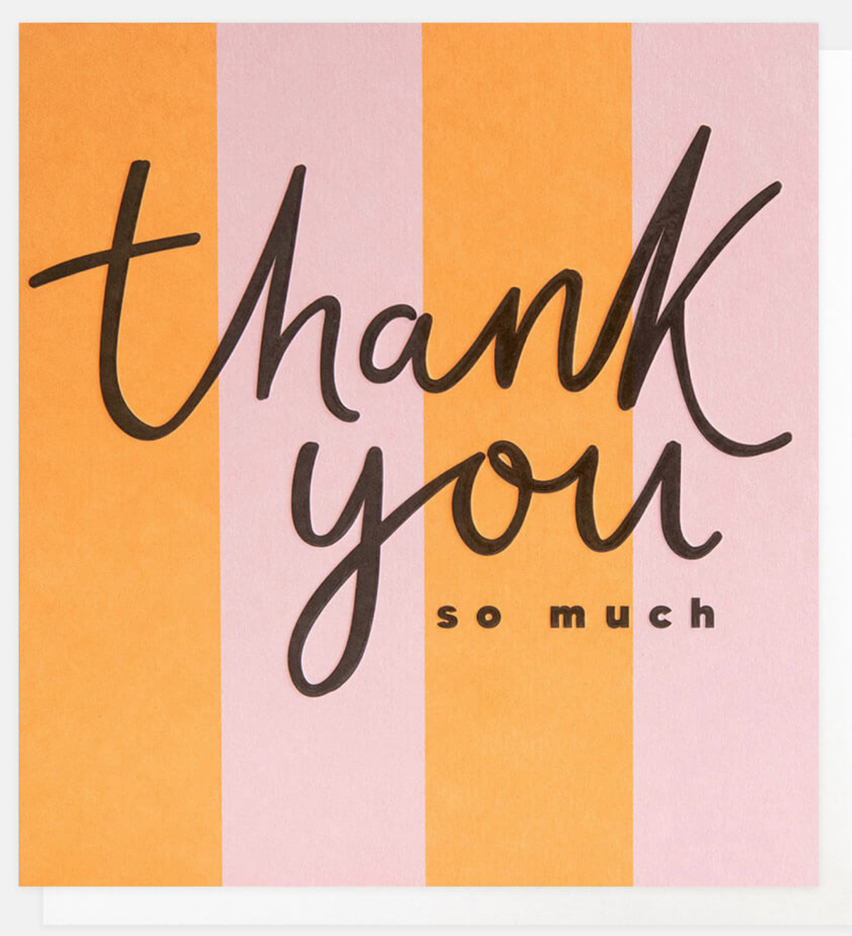 Thank You Card: Thank You So Much Striped - Caroline Gardner