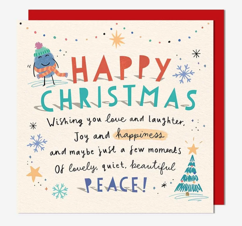 Christmas Card: Joy And Happiness - Pigment