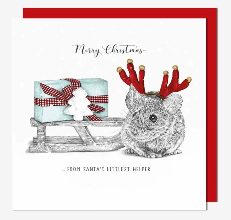 Christmas Card: Mouse From Santa's Little Helper - Pigment