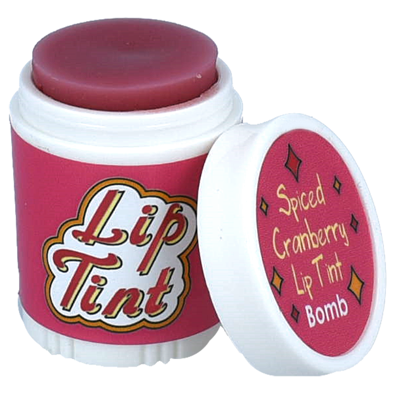 Lip Tint: Scented Tinted Spiced Cranberry - FUCHSIA PINK - Bomb Cosmetics