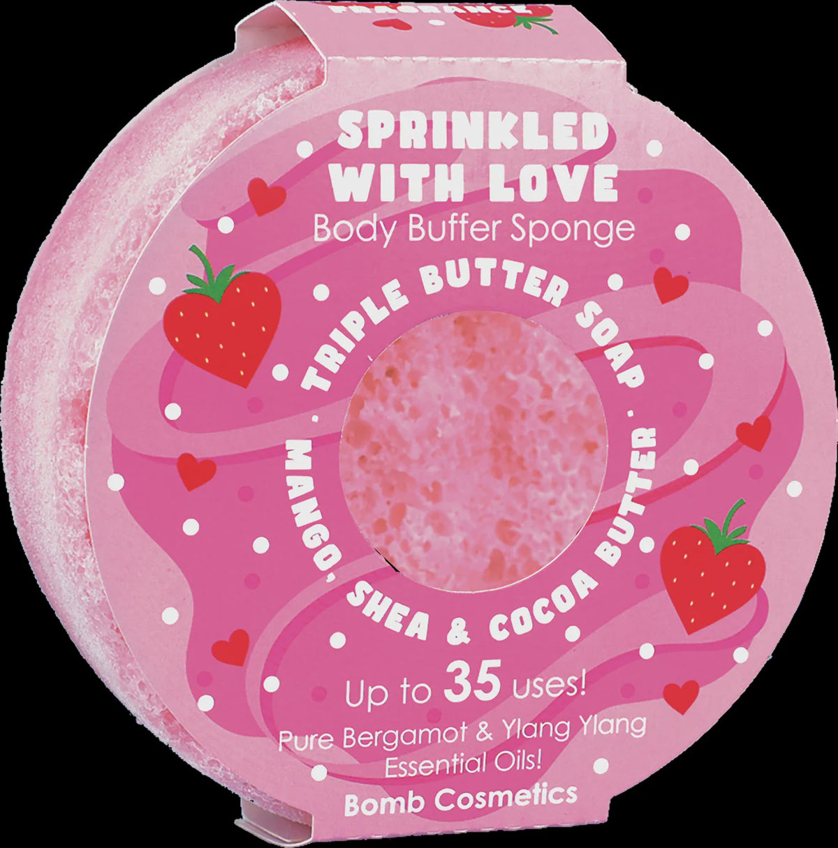 Body Buffer: Sprinkled With Love - PINK - Bomb Cosmetics