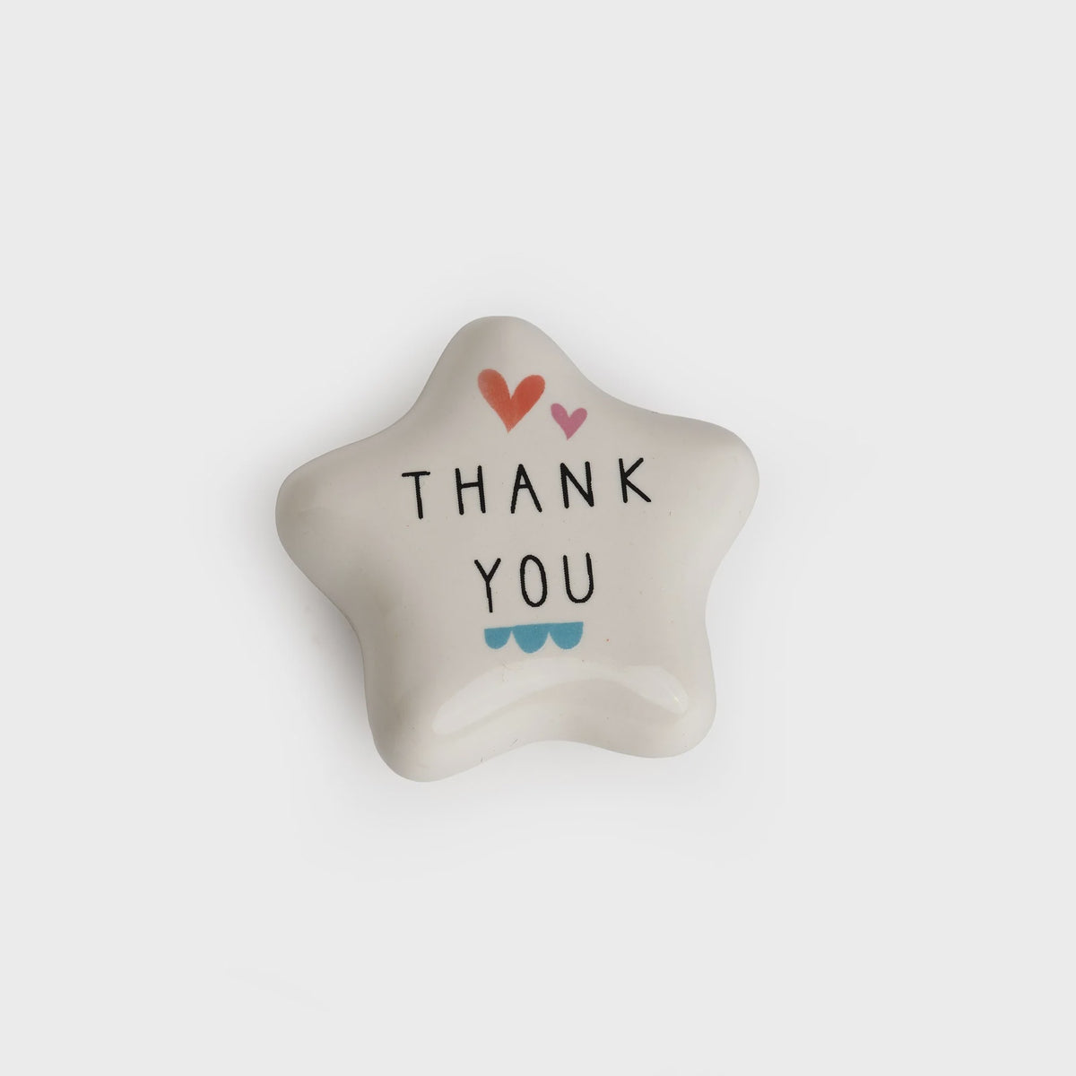 Star Pebble: Porcelain Token - Thank You - BellyButton Designs