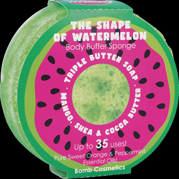 Body Buffer: The Shape of Watermelon : Green - Bomb Cosmetics”
