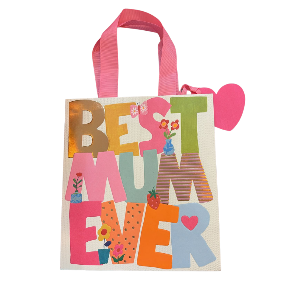 Gift Bag: Large Best mum Ever - Multi - Paper Salad