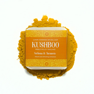 Natural Soap Handmade UK Vegan - Verbena & Tumeric