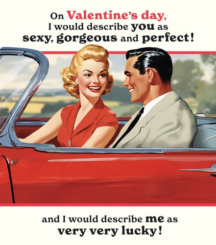 Valentine's Card: Very, Very Lucky - Pigment