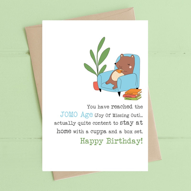 Birthday Card: JOMO Age - Dandelion Stationary
