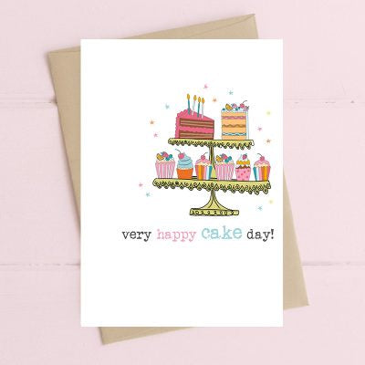 Birthday Card: Cakes  - Dandelion Stationery