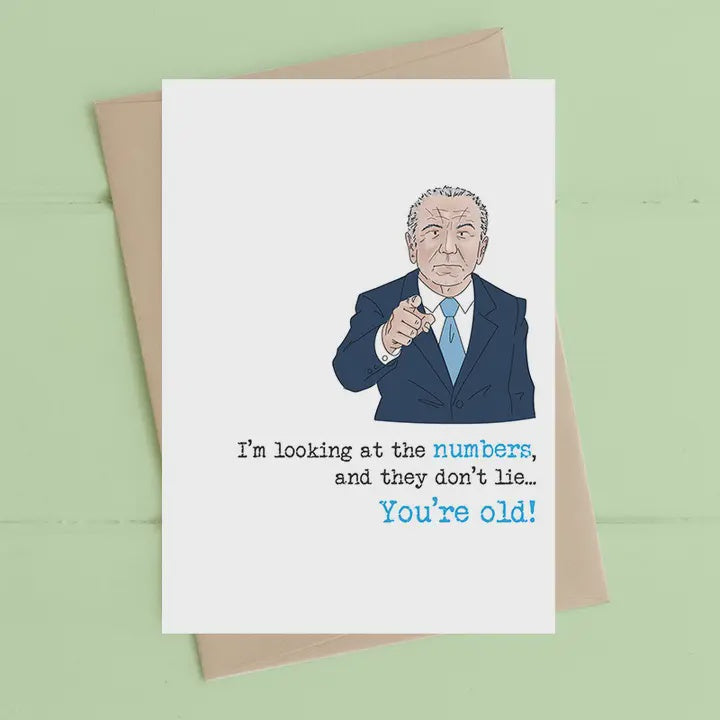 Birthday Card: The Apprentice - The Numbers Don't Lie - Dandelion Stationery