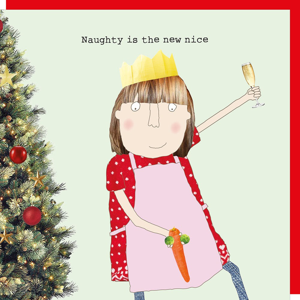 Christmas Card: Naughty is the New Nice - Rosie Made a Thing
