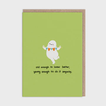 Birthday Card:  Old Enough Makingshit - Ohh Deer