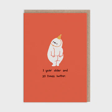 Birthday Card:  10 Times Hotter Makingshit - Ohh Deer