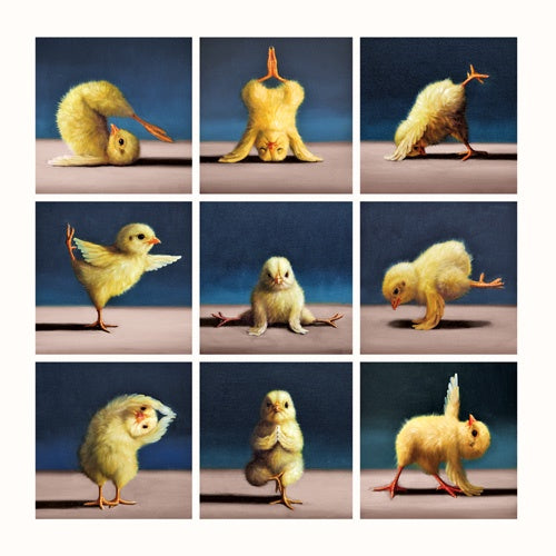 Card: Chicks in Different Poses - Pigment
