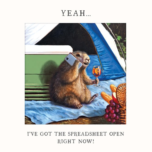 Card: Spreadsheet Open Right Now - Pigment