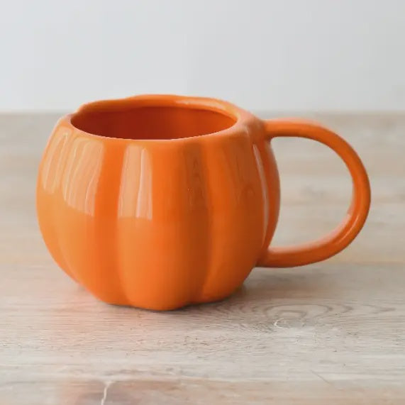 Autumn Mug: Ceramic Pumpkin - Orange - Gainsborough Giftware