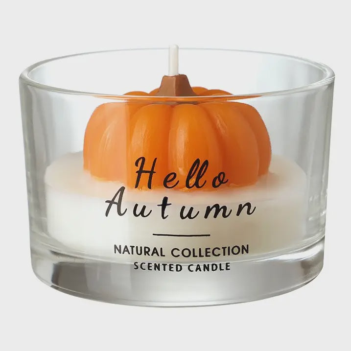 Candle:  Glass Scented Pumpkin - Heaven Sends