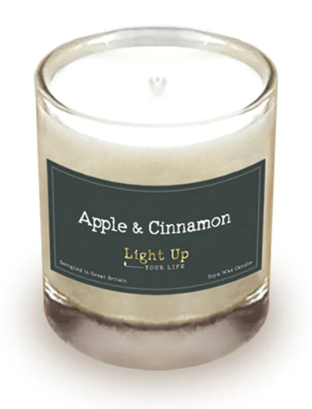 Candle: Scented Glass Jar -  Apple & Cinnamon Light Up Your Life
