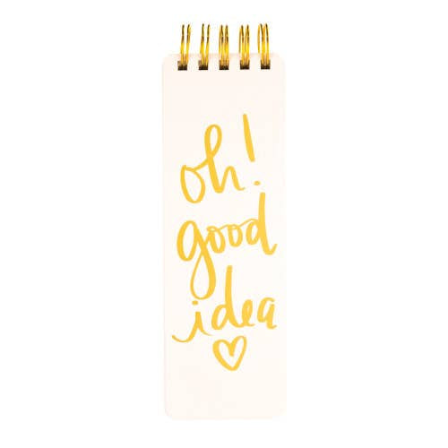 Notepad: Spiral Memo List Pad Oh! Good Idea - White - Oli Olsen