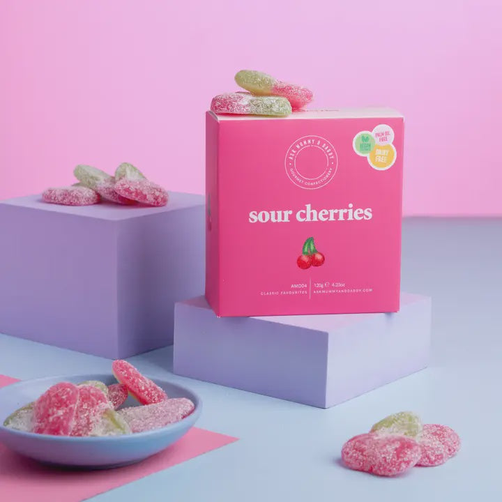 Sweet Giftbox: Sour Cherries Gummies - Pink - Ask Mummy & Daddy