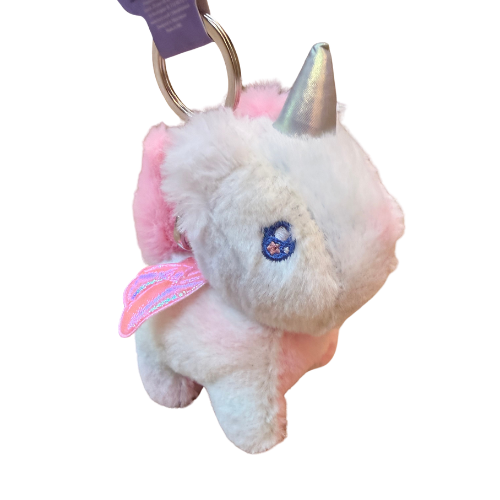 Keyring: Plush Mitoyo Pastel Unicorn - Pink - Kenji