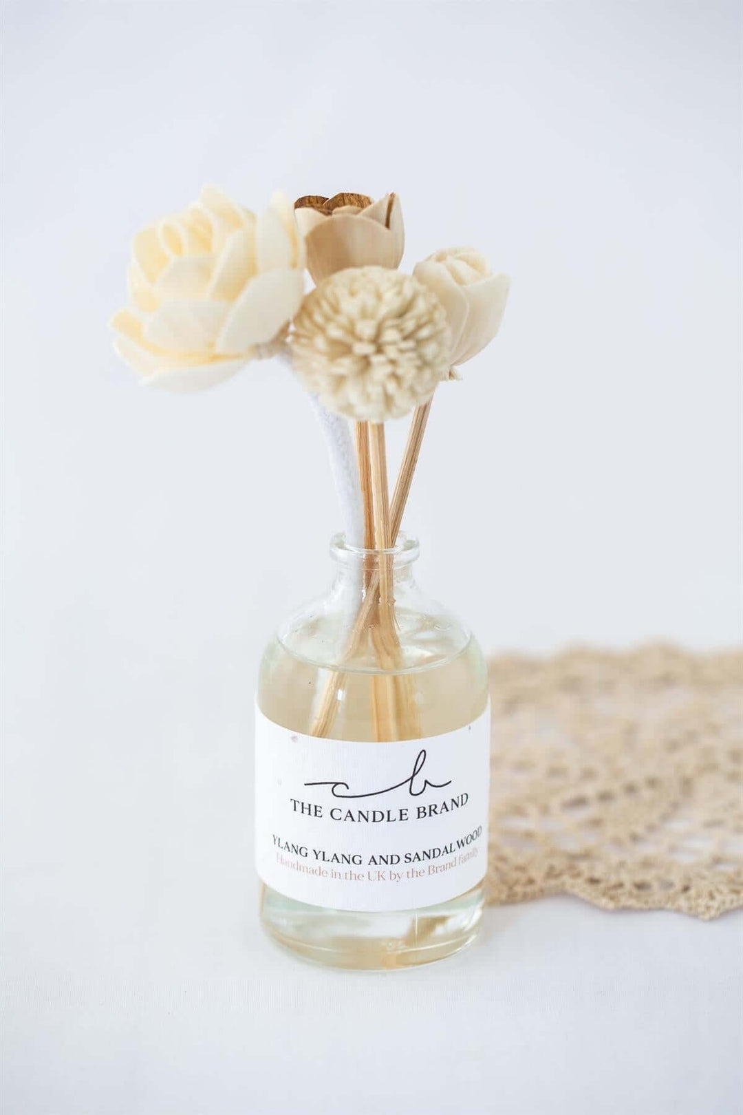 Flower Diffuser: Ylang Ylang & Sandalwood 110ml Seed Label - The Candle Brand