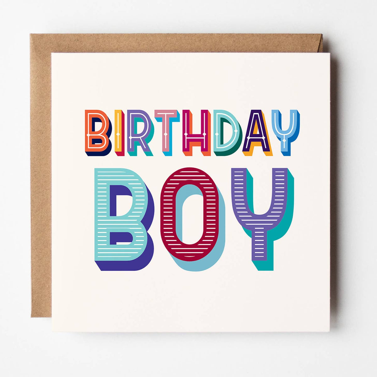 Male Birthday Card: Birthday Boy - Colourful - Timmy Loves