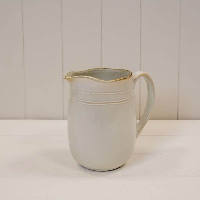 Jug: Ceramic Reactive Grey - Satchville Gift Co