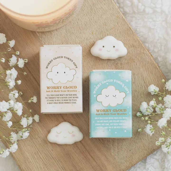 Token: Ceramic Tiny Matchbox Worry Cloud - Various - Something Different