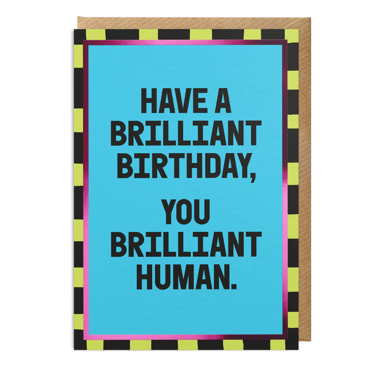 Birthday Card: You Brilliant Human - Sanders De Roeper