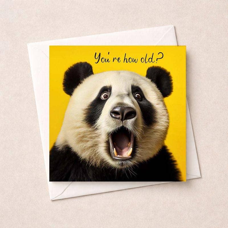 Birthday Card: Panda You're How Old?  - Hammond Gower