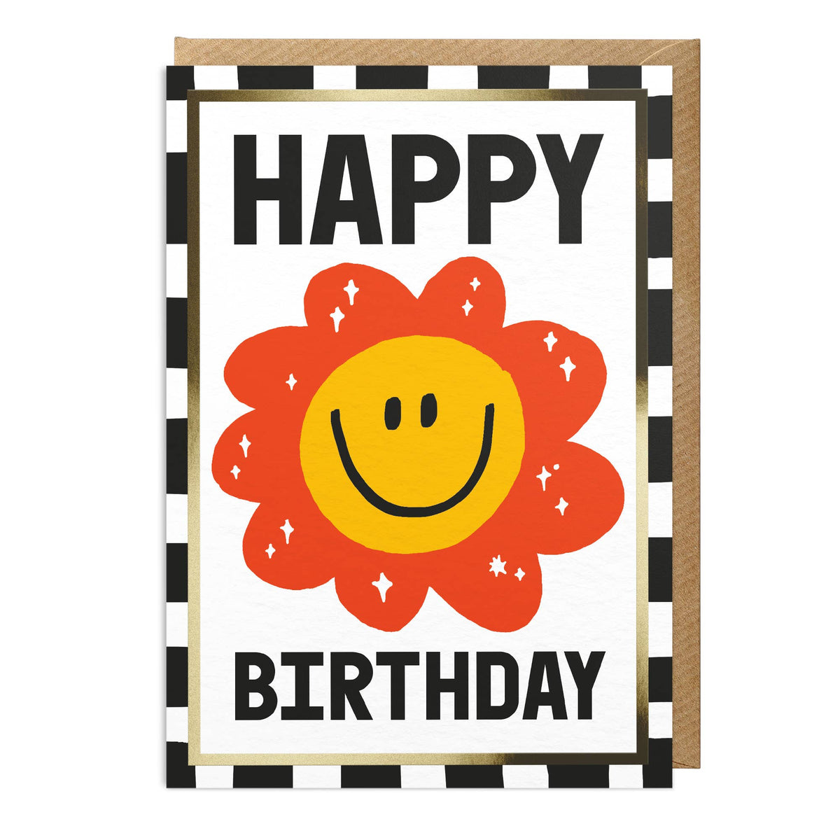 Birthday Card: Smiling Flower - Sanders De Roeper
