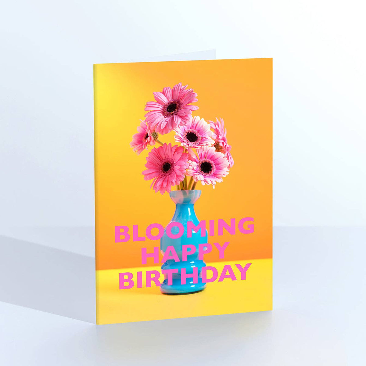 Birthday Card: Blooming Happy Birthday - Ornament Art