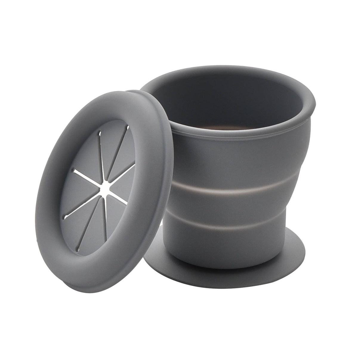 Boys Snack Cup: Silicone Collapsible - Blue - Bambino