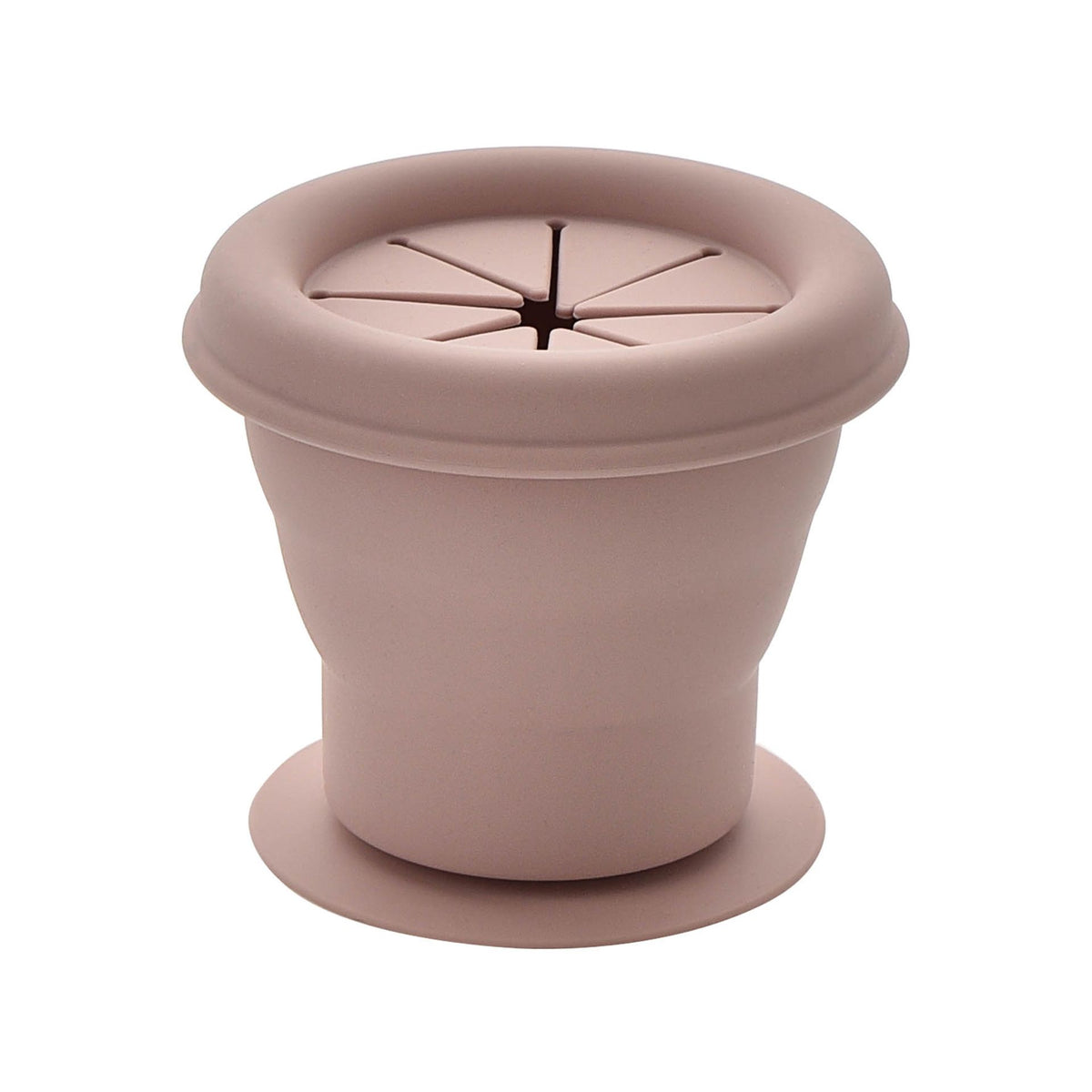 Girls Snack Cup: Silicone Collapsible - Pink - Bambino